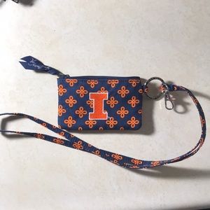 Vera Bradley lanyard and coin pouch